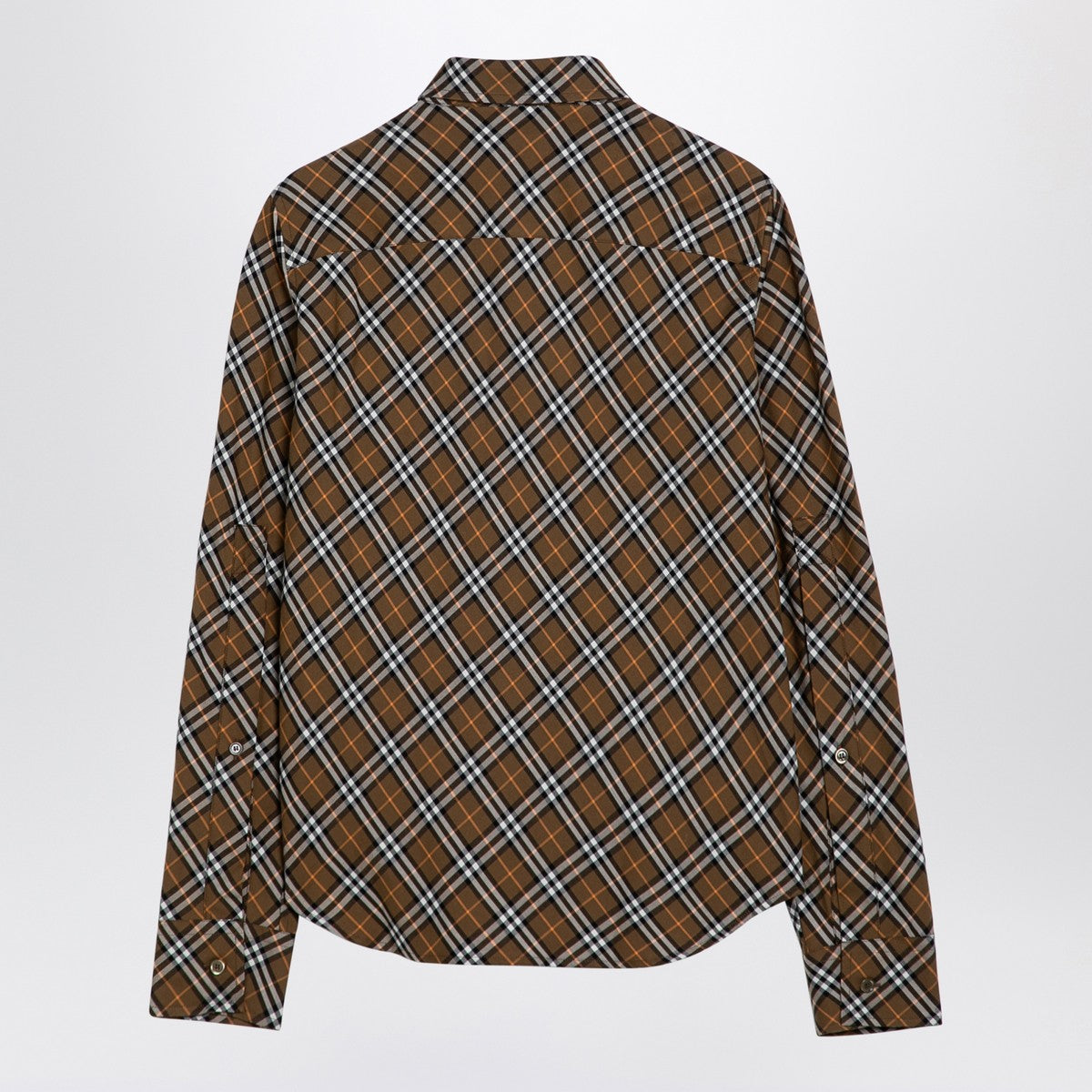 Burberry Oxid-coloured Check cotton shirt